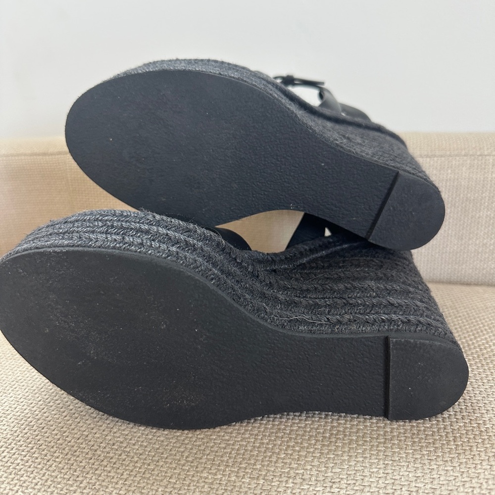 Saint Laurent Black Wedge Heels - Picture 7 of 14
